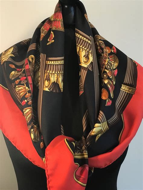 mens hermes scarf|vintage hermes silk scarves.